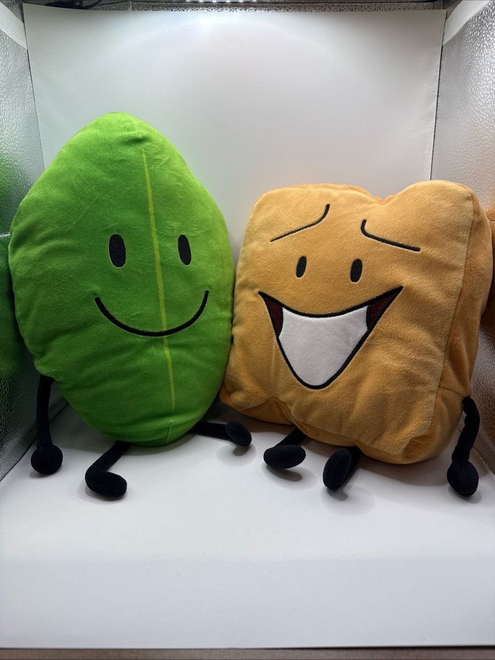 BFDI Battle For Dream Island Leafy and Woody Official Plush Jacknjellify 2021